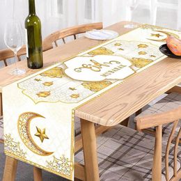 Table Cloth Eid And Moon Flags Tablecloth Decoration Restaurant Curtains For Party Decorations