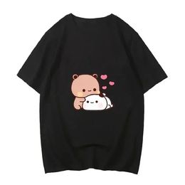 Men's T-shirt Cartoon animation printing Men and women fashion new couple casual loose street atmosphere tops