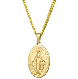 Religious Necklaces Hot Virgin Mary Necklace For Men Women Gift Hot Fashion Jewellery Chain Pendant Fashion Jewelry7513381