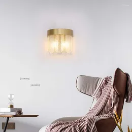 Wall Lamp Nordic Lustre Water Glass Light Bedroom Sconces Lighting Modern LED Lamps Decor Kitchen Fixtures