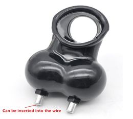 Electric Male penis scrotum Ring Sleeve Cock Cage cockrings delay Sex Toys for Men Ring Hammer Ball Stretcher CP3268631083