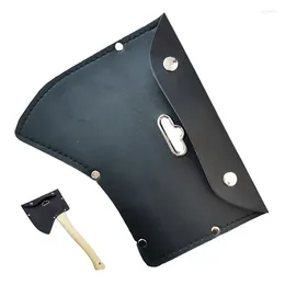 Storage Bags Hatchet Sheath Black Thickened Axe Holster With Double Buckle Protective Cover Reusable Safe Camping Accessories For Outings