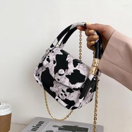 Shoulder Bags Animal Print Square Tote Bag 2024 Summer High Quality PU Leather Women Designer Handbag Small Messenger Purses