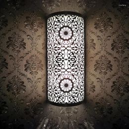 Wall Lamp Retro Moroccan Vintage Hollow Carved Iron Art Decor Loft Industrial Metal Sconces Club Bar Restaurant El