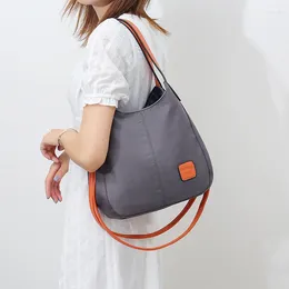 Shoulder Bags Casual Nylon Bag For Women Large Capacity Handle Fashion Lady Tote Waterproof Crossbody Daily