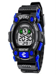 Fashion Mens Men big dial children Students Watches Whole sports Cute student LED Digital electronic gift party multifunction 4584638