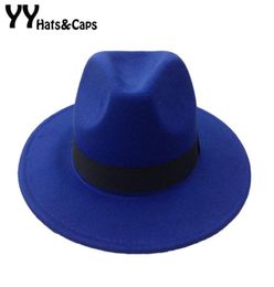 Men039s Wool Felt Snap Brim Hat Trilby Women Vintage Wool Panama Fedora Cloche Cap Wool Felt Jazz Hats 14 colors YY0397 T2001046835279