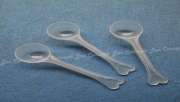 100pcslot 3 Gramme Measuring Spoon 6ML Measure Scoops 3g Plastic Scoop 95cmx28cmx13cm 3188348