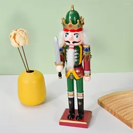 Decorative Figurines Christmas Table Decoration Festive Wooden Nutcracker Soldier Charming Ornaments For Home