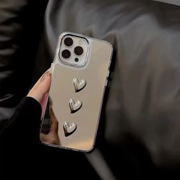 For Apple 14Promax phone case electroplated mirror iPhone13 Silver 12 anti-fall 11 New 14Pro