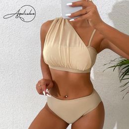 Women's Swimwear Fashion Patchwork Solid Push Up Tankini Bikini Set Women Sexy High Waist Bathing Suits Beach Wear 2 Pieces Swimsuit