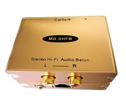 Cat5 Analog RCA AV Audio Isolator Extender Up to 1KM Hum Killer HiFi Audio Extender7963426