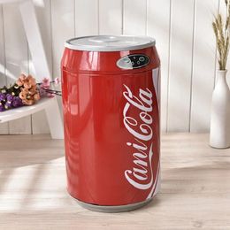 JOYLOVE Stainless Steel Round Cola Cans Fashion Household Living Room Automatic Induction Electronic Smart Trash Can Furnitures 240429