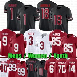 Marvin Harrison Kyler Murray Football Jersey Benson Darius Robinson Budda Baker JJ Watt James Conner Michael Wilson Trey McBride Johnson Jr Larry Fitzgerald