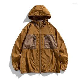 Men's Jackets Quick Dry Lightweight Jacket Men Summer Tactical Waterproof Zipper Skin Ultra Light Thin Casual Outwear Coats