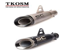 Laser Marking Motorcycle SC Exhaust Pipe Modified Exhaust Scooter MOTO Exhaust For HONDA CBR500F CBR 500F CB500F NC700 CB6003660253