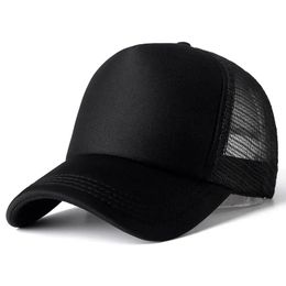 Unisex Cap Men Casual Plain Mesh Baseball Adjustable Hats for Women Hat Hip Hop Trucker Streetwear Dad 240426