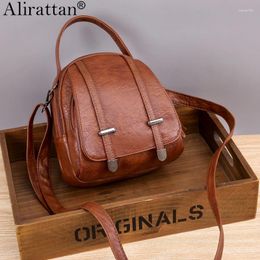 Shoulder Bags Small Retro Soft PU Leather Crossbody For Women 2024 Fashion Casual Brand Ladies Handbags Multifunction Bag