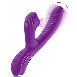 Other Health Beauty Items Sucking and swinging 2-in-1 vibrator G-Spot stimulator false penis vaginal massager clitoral suction cup vacuum adult Q240430