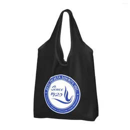 Storage Bags Zeta Phi Beta Groceries Shopping Bag Kawaii Shopper Tote Shoulder Large Capacity Portable Handbag