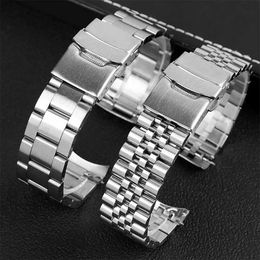 Watch Bands High quality stainless steel straps with 20mm and 22mm for mens wristbands used in SKX007 SKX009 SKX173 SKX175 SKX35 Q2404301
