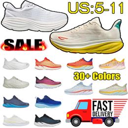 2024 New Designer shoes One Bondi 8 outdoor Shoes mens and Womens Platform Sneakers Clifton 9 Men Black White Mens trainers top quality