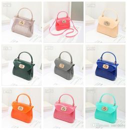 Designer Handbags Girls Jelly Handbags Brand Candy Color Glitter PVC Princess Bag Fashion Shoulder Bag Crossbody Bags Storage Bag 2446690