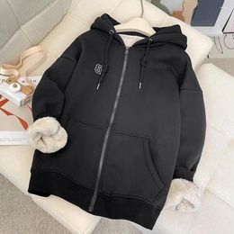 Women's Hoodies Adjustable Hooded Sweatshirt Cozy Unisex Hoodie Coat With Drawstring Plush Pockets For Fall Winter Long Sleeve Warm Women