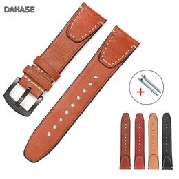 Watch Bands 20/22mm vintage leather strap suitable for Samsung Galaxy 3 41mm 45mm with active 2nd gear S3 42mm 46mm Q240430