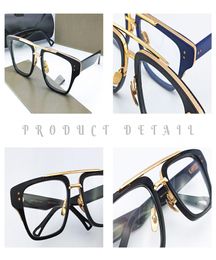 Mens Fashion Eye MACH THREE Transparent Glasses Clear Glass Eyeglasses Myopia Presbyopia Prescription Optical Spectacle Frames4515774