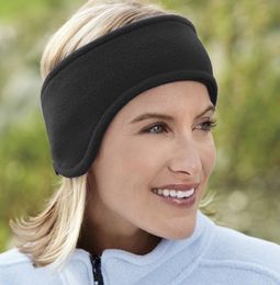 Ear Warm Headbands For Women Men Winter Double Layer Fleece Hair Bands Unisex Elastic Wide Headbands Earmuffs5216017