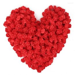 Decorative Flowers 300 Pieces Teddy Bear Of Roses 3cm Foam Wedding Christmas Decor For Home Diy Gifts Box Artificial