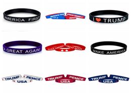 Unisex Donald Trump Silicone Bracelet American President Keep America Great Bracelet Inspirational Motivational Sports Wristband V6666572