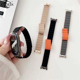 Watch Bands Xiaomi Mi Band 8 wristband solid color band replacement womens Q240430