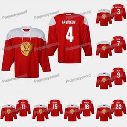 Kob Russia Vladislav Gavrikov 2019 IIHF World Championship Jersey Dinar Khafizullin Ivan Telegin Dmitry Orlov Evgeni Malkin Artyom Anisimov