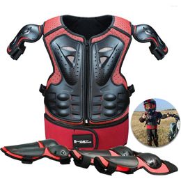 Motorcycle Apparel GHOST RACING Children's Armor Hip Pad Protection Kids Suit ATV Dirt Bike Chest Spine Knee Elbow Skiing Padded