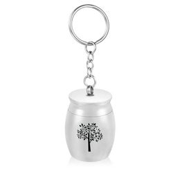 30x40mm Tree of life Cremation Urn Keychain Memorial Urn for PetHuman Ash Keepsake Funeral Jar1115019