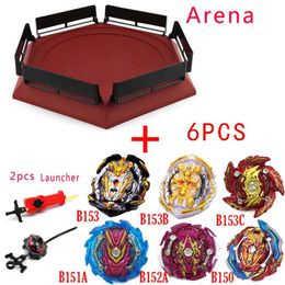 4D Beyblades New Top Launchers Beyblade Burst toy set with starter and arena Bayblade metal god Blayblade Bey blade Q240430