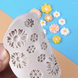 Party Supplies 1pc 3D Daisy Flowers Silicone Mould Kitchen Baking Tool Sugarcraft Chocolate Fondant Cake Decor Birthday Wedding