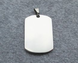 100pcslot Stainless Steel Army Dog Tags Fashion Pendants with Mirror Polished Surface 4 sizes available2175272