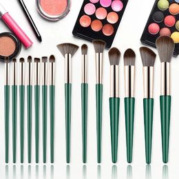 Makeup Brushes 14pcs Soft Fluff Set Cosmetics Foundation Blush Powder Eyeshadow Blending Beauty Make Up Tool Full