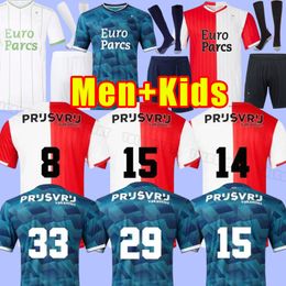 23 24 Feyenoords KOKCU Soccer Jerseys away Gimenez Danilo 2023 Home TRAUNER HARTMAN GIMENEZ PAIXAO TAABOUNI TIMBER RED football shirt men kids kit