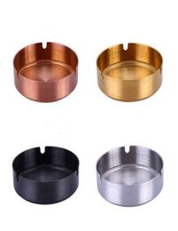 Diameter 10CM Ashtray Stainless Steel Ashtray PVD Plated Gold Copper Black bar ash tray Ashtrays Novelty Items2939603