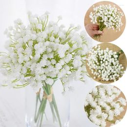 Decorative Flowers 2/4pcs White Babys Breath Flower Artificial Gypsophila For Wedding Bride Bouquet Floral Arrangement Home Decor Fake Plant