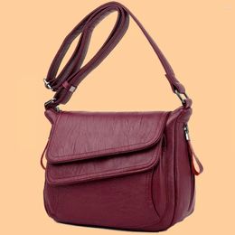 Shoulder Bags 2024 Soft Leather Luxury Purses And Handbags Women Designer Crossbody For