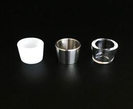 Quartz Titanium Insert Bowls smoking accessories with Flat Top Bottom Thermal Nail for Peak atomizer4804460