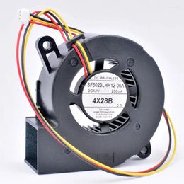 Computer Coolings SF6023LHH12-06A 60x60x23mm 60mm Fan DC12V 250MA 4X28B Turbo Blower Cooling Suitable For Projectors And Retrofit