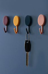Hooks Rails 10PCS Creative SelfAdhesive Key Holder Wall For Hanging Small Things Mounted Decorative Home Damage 4306550