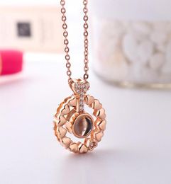 Love Memory Custom Name Projection Necklace Rose Gold 100 Languages I Love You Choker Women Personalized Jewelry Friendship Gift6872908