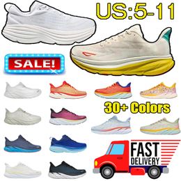 2024 New style Designer shoes One Bondi 8 outdoor Shoes mens and Womens Platform Sneakers Clifton 9 Men Black White Mens trainers top quality